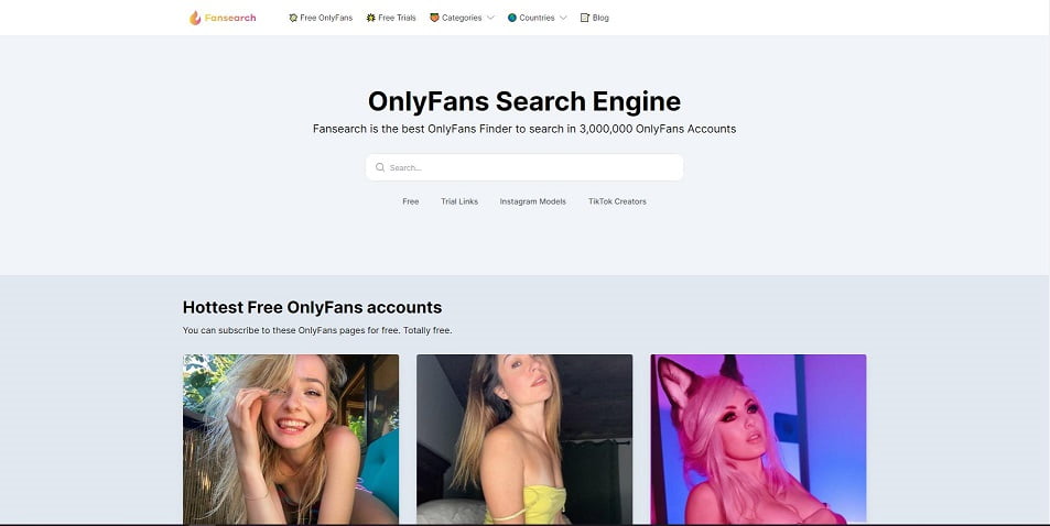 Fansearch.com - Finden Sie OnlyFans-Profile nach Ihren Vorlieben und Kategorien.