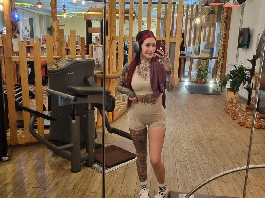 Sandy beim sport
