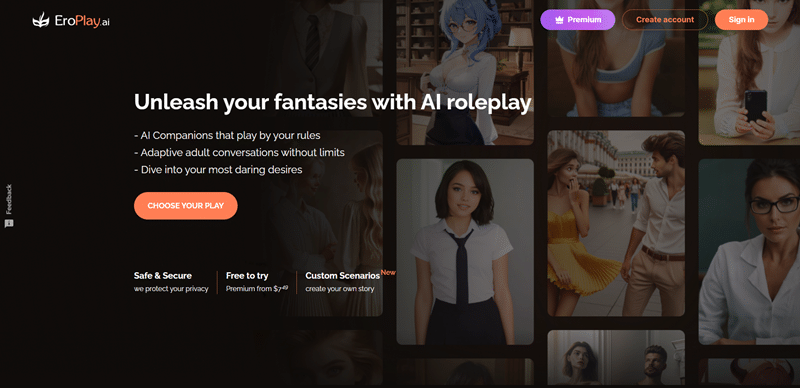 eroplay.ai Homepage